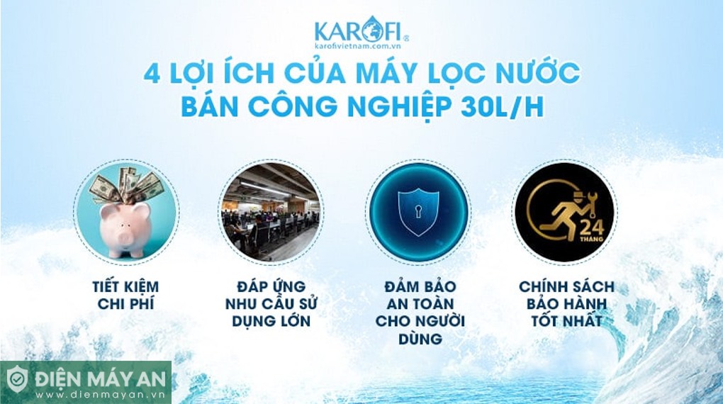 Máy lọc nước bán công nghiệp Karofi KT-KB30 (30 lít/giờ)